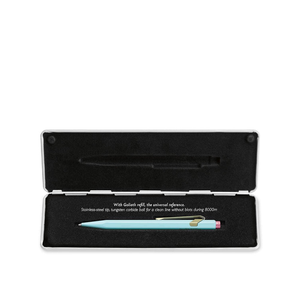 Caran D'Ache 849 Claim Your Style Ballpoint Pen - Bluish Pale - WP31993 - Crossword.in 