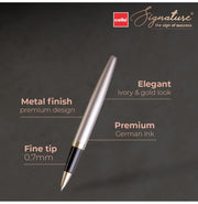 image //www.c...Cello Signature Creme Ivory Roller Pen