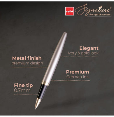 imagCello Signature Creme Ivory Roller Pen