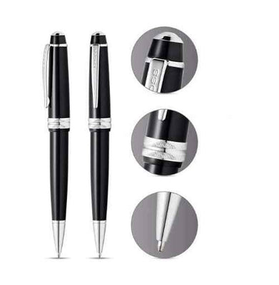 imagCross Bailey Black Ink Glossy Black Resin Finish Ballpoint Pen - AT0742-1