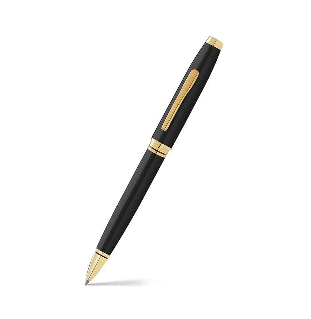 Cross Coventry Black Lacquer with Gold-Tone Ballpoint Pen - Crossword.in 