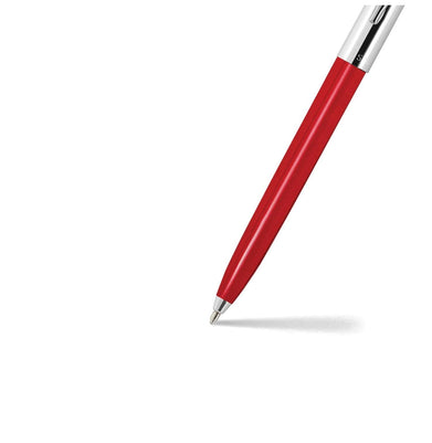 imagFisher Space Pen Cap-O-Matic Maroon Ballpoint Pen Astronaut Holds Moon N6-Wp29732
