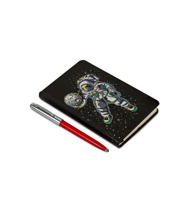 imagFisher Space Pen Cap-O-Matic Maroon Ballpoint Pen Astronaut Holds Moon N6-Wp29732