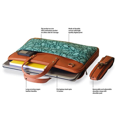 imagForest Greens Women's Compact Laptop Bag