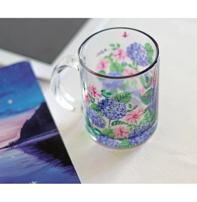 imagHydrangea Glass Mug