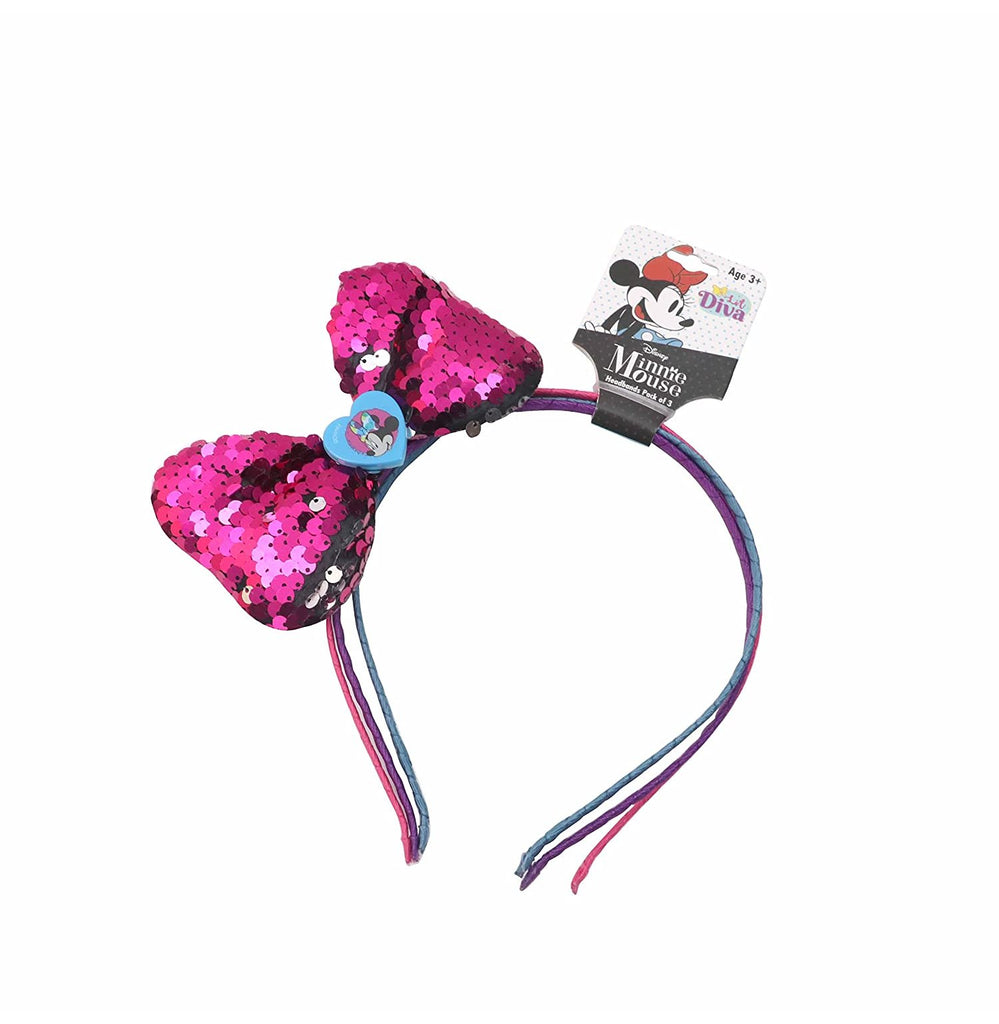 Lil Diva Disney Minnie Mouse Headbands Pack of 3-LD80033 - Crossword.in 