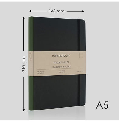 imagNotebook R_Black_Card_Green_Spine