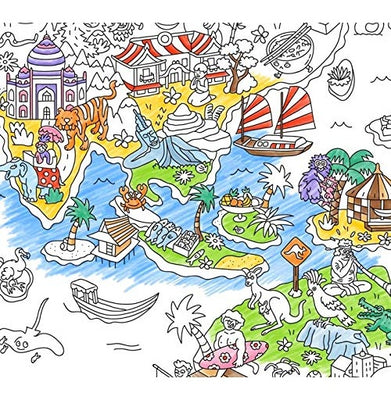 imagOMY Giant Colouring Poster - Atlas