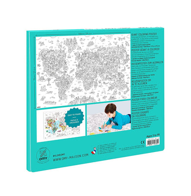 imagOMY Giant Colouring Poster - Atlas
