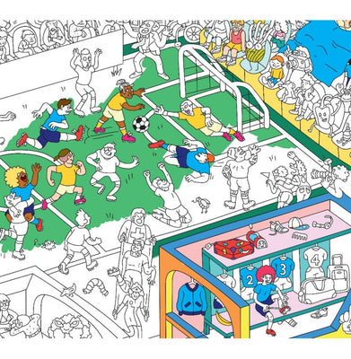 imagOMY Giant Colouring Poster - Football