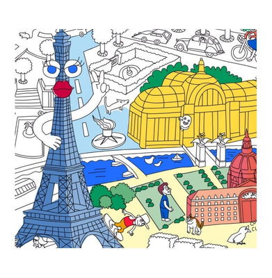 imagOMY Giant Colouring Poster - Paris - Crossword.in 