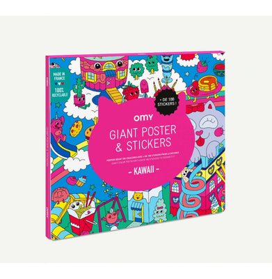 imagOMY Giant Poster + Stickers - Kawaii