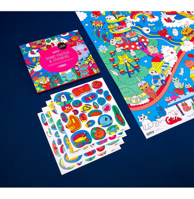 imagOMY Giant Poster + Stickers - Kawaii