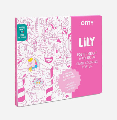 imagOMY Lily Coloring Giant Poster - Unicorn - Giant Creative Play - Crossword.in 