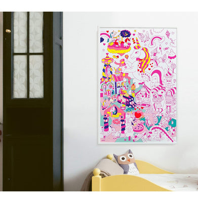 imagOMY Lily Coloring Giant Poster - Unicorn - Giant Creative Play - Crossword.in 