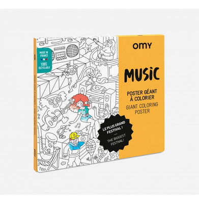 imagOMY Music Giant Coloring Poster