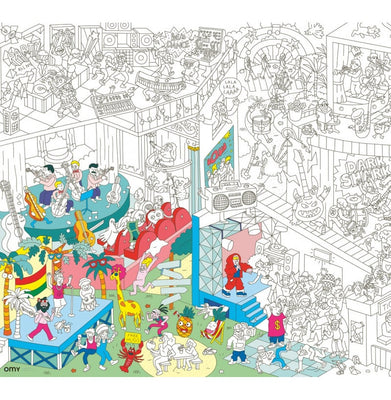 imagOMY Music Giant Coloring Poster