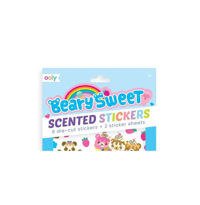 imagOOLY, Beary Sweet Scented Stickers - 2 Sticker Sheets + 8 Jumbo Stickers