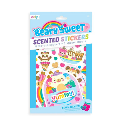 imagOOLY, Beary Sweet Scented Stickers - 2 Sticker Sheets + 8 Jumbo Stickers