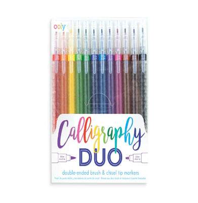 imagOOLY Calligraphy Duo Double-Ended Markers Set of 12