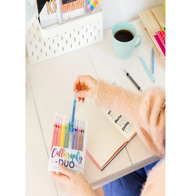 imagOOLY Calligraphy Duo Double-Ended Markers Set of 12
