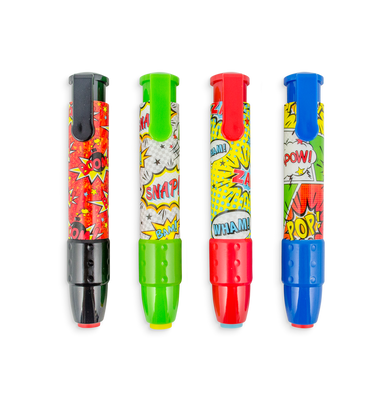 imagOOLY Click-it Erasers: Comic Attack
