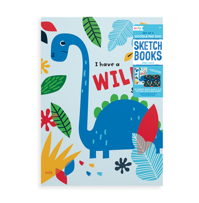 imagOOLY Doodle Pad Duo Sketchbooks: Dino- Days - Set of 2