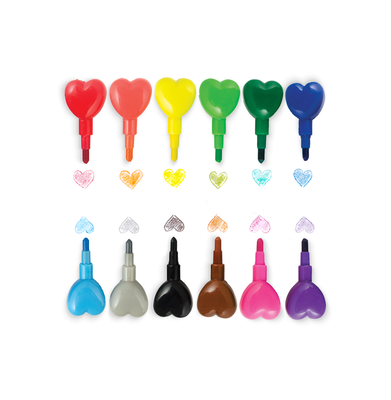 imagOOLY Heart to Heart Stacking Crayons
