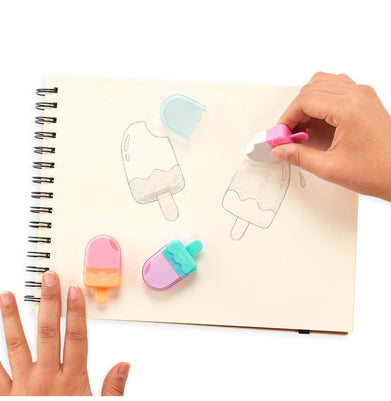 imagOOLY Icy Pop Erasers 2-0 - Set of 3