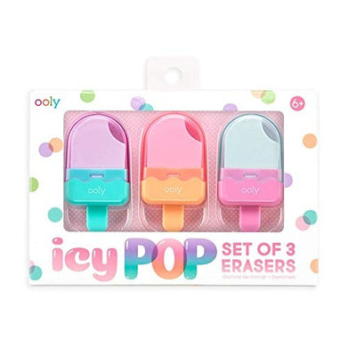 imagOOLY Icy Pop Erasers 2-0 - Set of 3