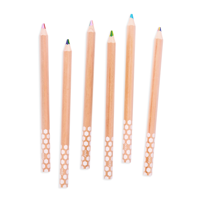 imagOOLY Kaleidoscope Multi Colored Pencils - Set of 6