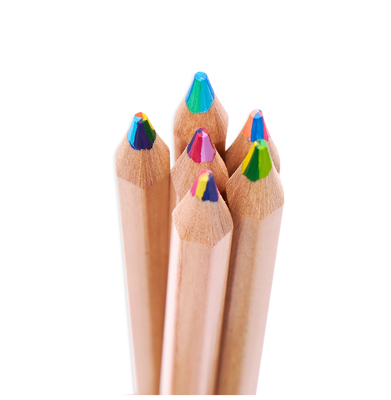 imagOOLY Kaleidoscope Multi Colored Pencils - Set of 6