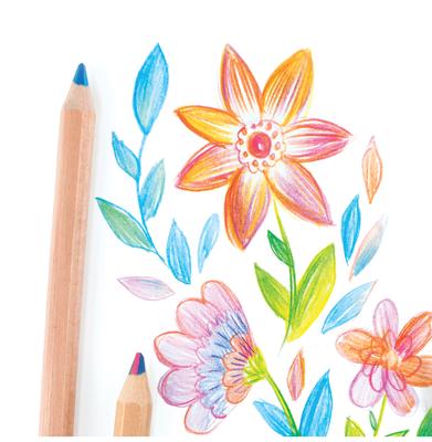 imagOOLY Kaleidoscope Multi Colored Pencils - Set of 6