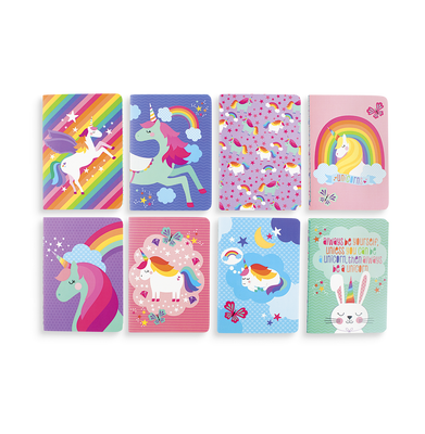 imagOOLY Mini Pocket Pal Journals - Set of 8 - Unique Unicorns