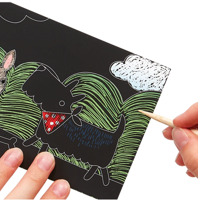imagOOLY Mini Scratch & Scribble Art Kit: Playful Pups - Crossword.in 