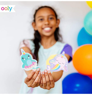 imagOOLY, Nom Nom Narwhals Scented Stickers - 2 Sticker Sheets + 8 Jumbo Stickers