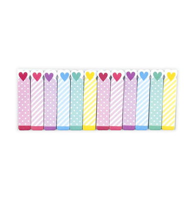 imagOOLY Note pals sticky tabs - Rainbow Hearts