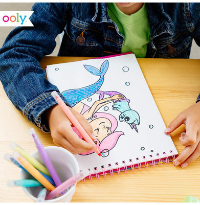 imagOOLY Pastel Liners Double-Ended Markers Set of 8