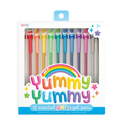 OOLY Yummy Yummy Scented Colored Glitter Gel Pens 2-0 Set of 12