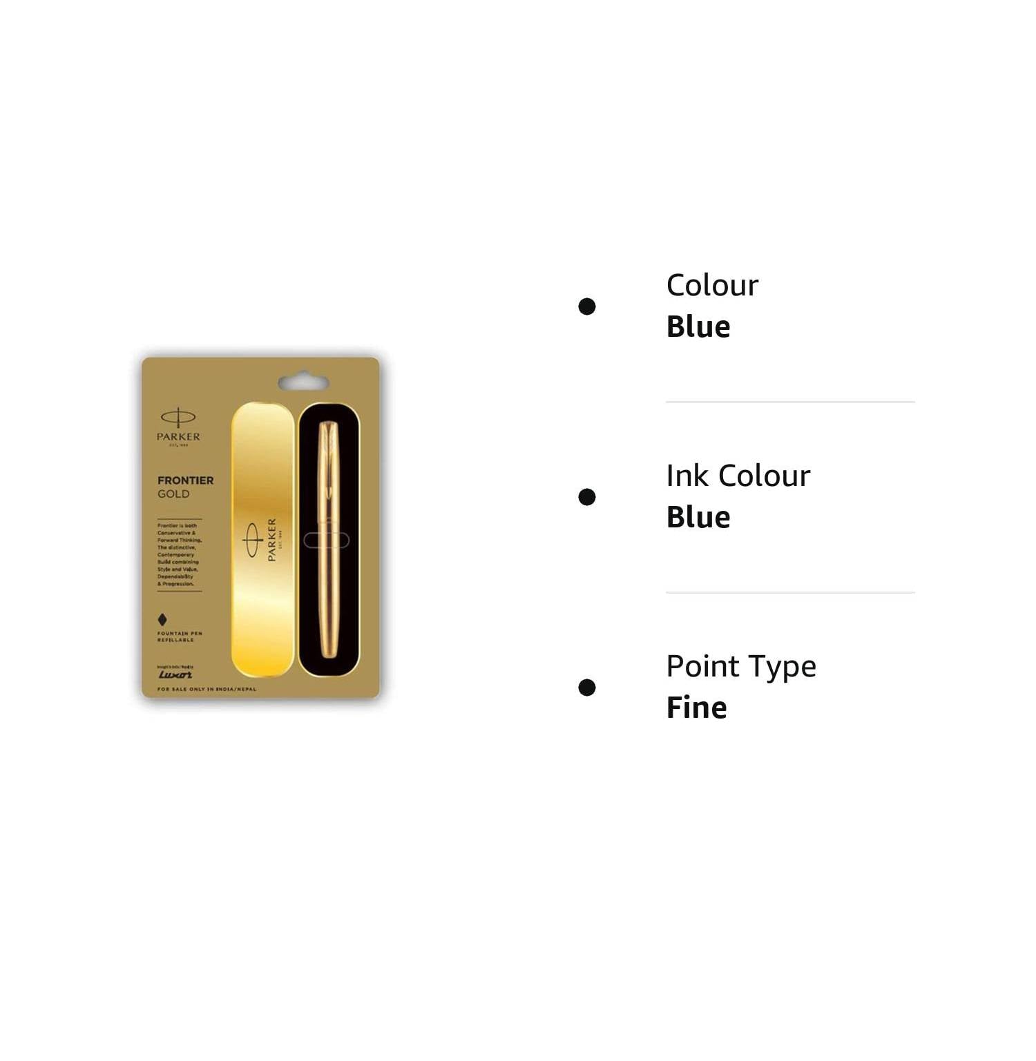 Parker Frontier Gold Fountain Pen - Main Image