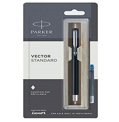 imagParker Vector Standard Chrome Trim Founatain Pen