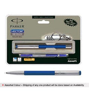 imagParker Vectror Metallix Chrome Trim Roller Ball Pen 10%OFF, Beyond Books, BOOKS5, Non Discounted Products, Parker Vectror Metallix Chrome Trim Roller Ball Pen, Regular Pens, Stationery & Gifts, Write crossword.in