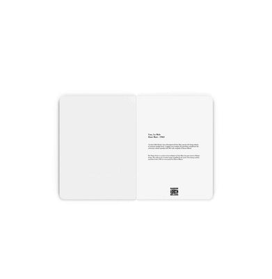 imagPdiPigna - "Mela" Enzo Mari Tribute Notebook, Singer Sewn Binding, 10.5x14.8CM, Ruled, 80 Pages