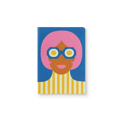 imagPdiPigna - Olimpia Zagnoli Blue Small Sewn Lined Notebook