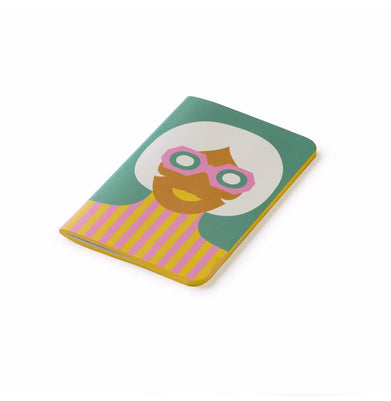imagPdiPigna - Olimpia Zagnoli Blue Small Sewn Lined Notebook