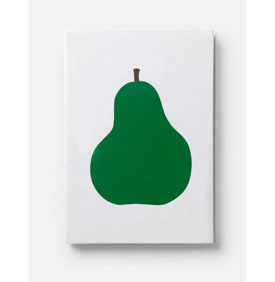 imagPdiPigna - "Pera" Enzo Mari Tribute Notebook, Soft Cover, with fabric bookmark, 14.8x21CM, Blank, 176 Pages