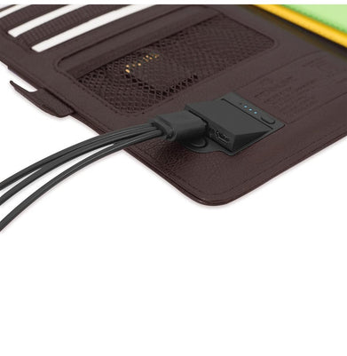 imagPennline Superbook-Mini Organiser With Wireless Charging And 4000mAh Powerbank - Brown
