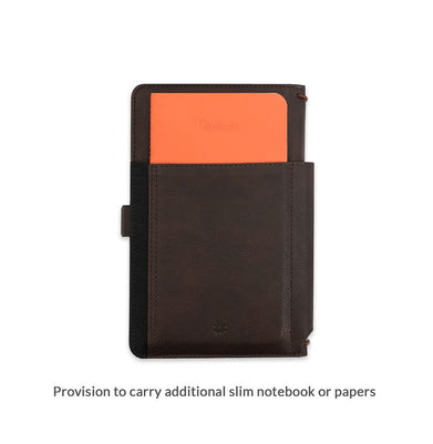 imagPennline Superbook-Mini Organiser With Wireless Charging And 4000mAh Powerbank - Brown