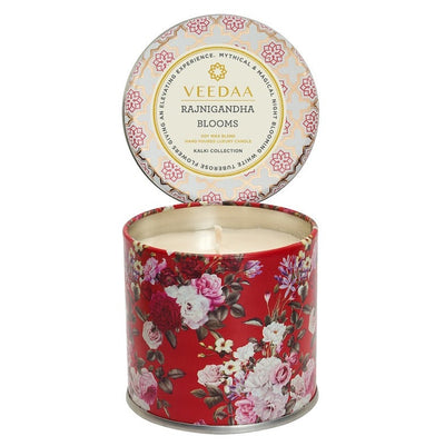 imagRajnigandha Blooms Mason Tin Scented Candle