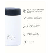 image //www.c...Root7 Stainless Steel Insulated Water Bottle, Polar White Food Pot-500ml